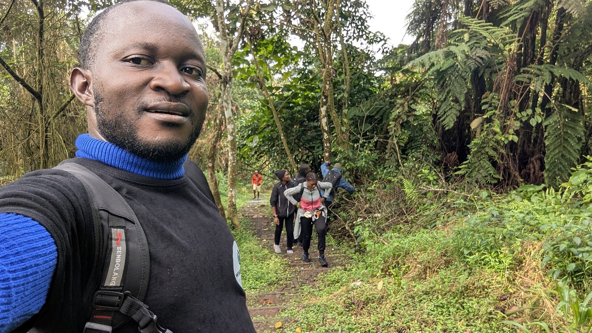 Randonneurs sur les pentes du Mont Cameroun