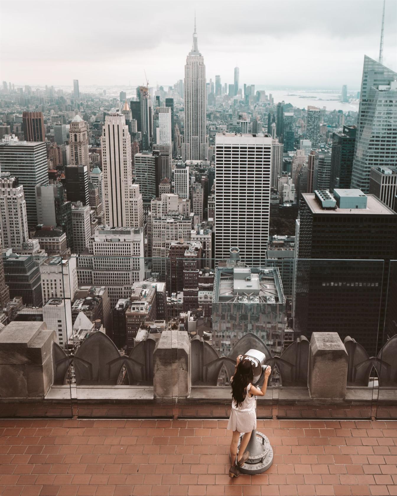 Gratte-ciel de New York vus d'en haut